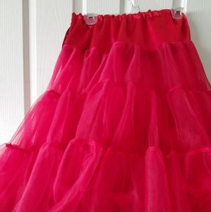 EUC Red Petticoat